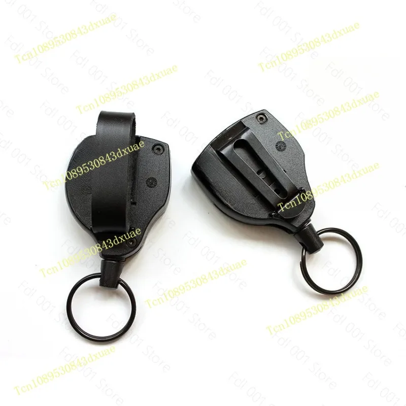 Retractable Key Holder 120cm Kevlar Lanyard Anti-lost Key Ring
