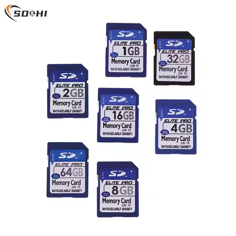 1PC SD Card 1GB 2GB 4GB 8GB 16GB 32GB 64GB Secure Digital Flash Memory Card