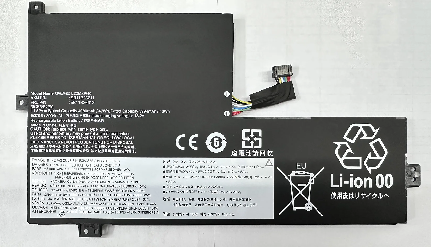 L20L3PG0 Laptop Battery For Lenovo 500E 300E 100E Chromebook GEN 3 FLEX 3 CHROME 11M836 L20M3PG0 L20D3PG0 5B11B36319 5B11B36308