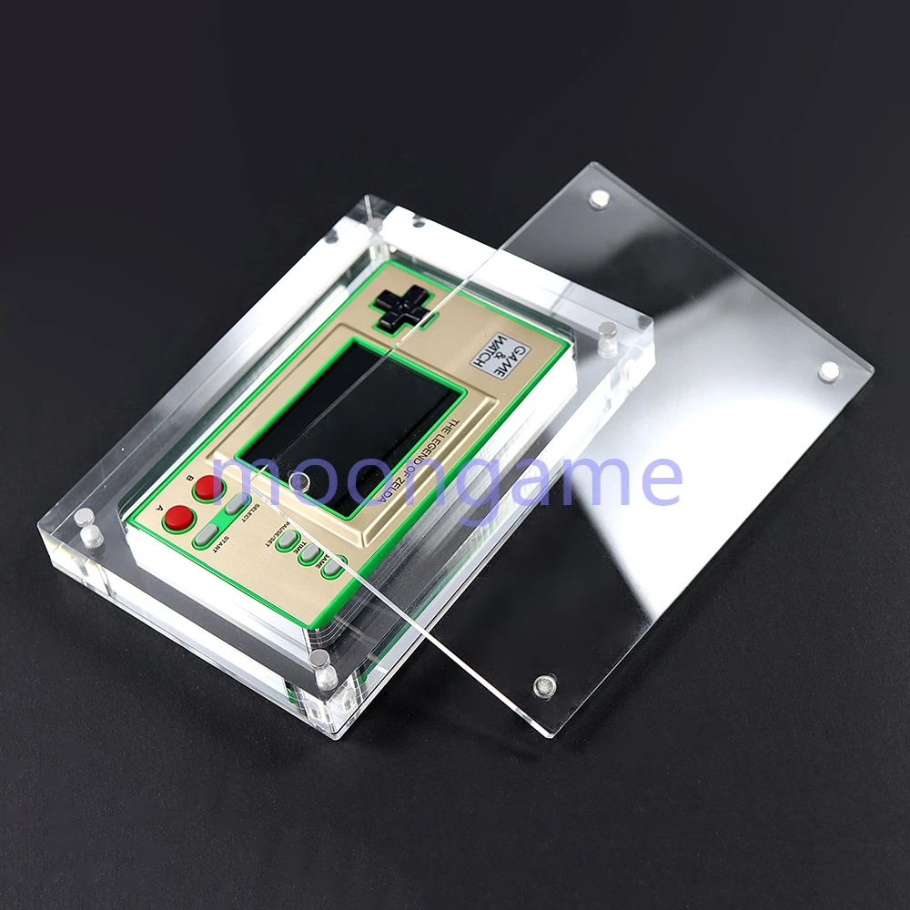 OCGAME 1 Stück Acryl-Display-Schutzhülle für GB GBA GBC GBM GBP GBA SP NDSL New 2DS XL GW Spielkonsolen-Box Hochtransparente Hülle 9