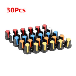 30Pcs 5color WH148 Potentiometer knob cap(copper core) 15X17mm 6mm Shaft Hole AG2 Power Adapter switch Caps Switch Button Cap