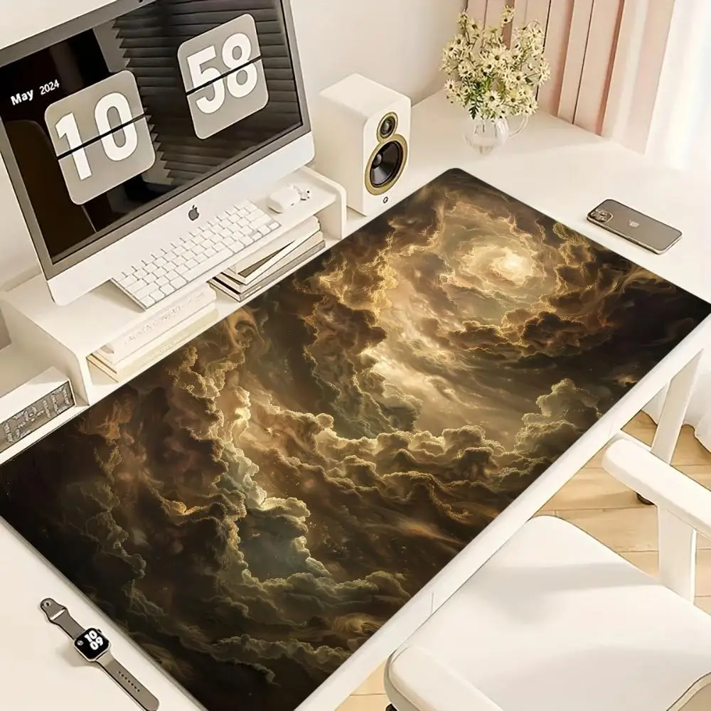 

Cloud Art Mouse Pad Large Computer Office Game Table Mats XXL Rubber Anti-slip Gaming Keyboard Mousepads Long Desk Pads 300x600