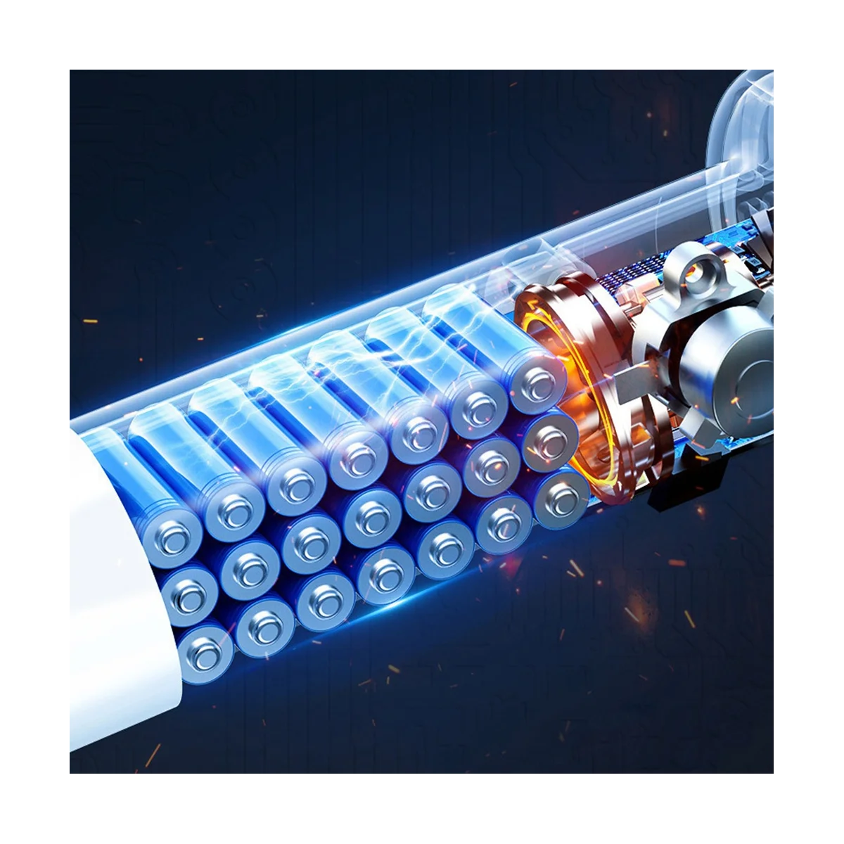 เครื่องดูดฝุ่นในรถยนต์10000PA 2 in 1ที่ดูดฝุ่นชาร์จไร้สายแบบมือถือพลังสูงสำนักงาน-สีดำ