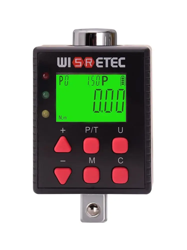 WISRETEC clé dynamométrique à affichage numérique électronique compteur de couple connecteur de couple couple 0.1-2000N.m adaptateur de couple