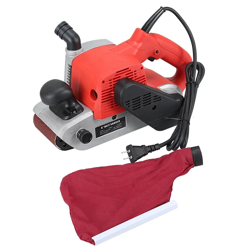 1380W Belt Sander Portable Polishing Machine Flat Sanding Machine Woodworking Polisher