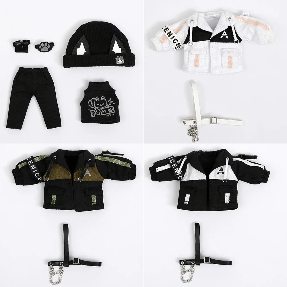 Ob11 Doll Clothes Apparel Hat Vest Pants Set Or Fashion Jacket For Accessories For Obitsu11, Molly, Gsc, Ymy Body, 1/12bjd Doll