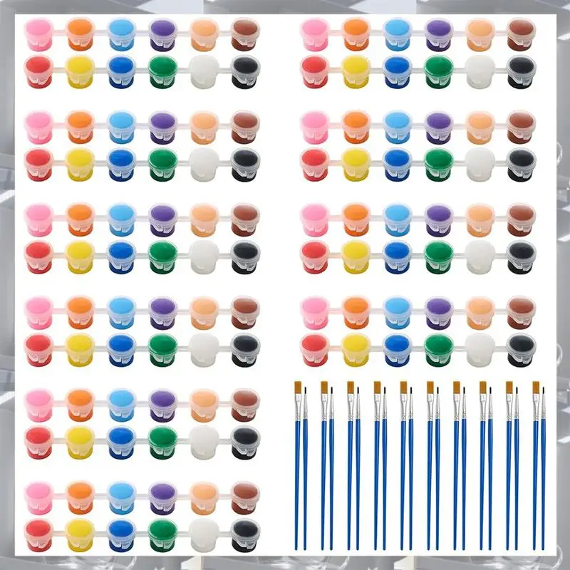

Hot Selling-Mini Acrylic Paint Set 10 Pieces, Kids Paint, 12 Colors Kids Painting Set, Acrylic Paint Strips For Kids Adults,Mini