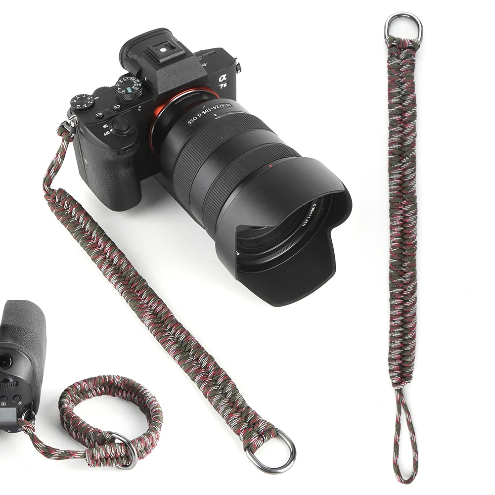 Handmade Woven Camera Hand Strap Adjustable Camera Strap with Safer Connector Hand Strap for Canon Nikon Sony Fuji Leica Olympus