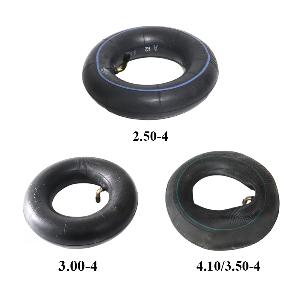 2PCS High Quality Black Butyl Rubber Inner Tube 2.50-4 3.00-4 4.10/3.50-4 Inner Tube Camera Electric Scooter Accessories