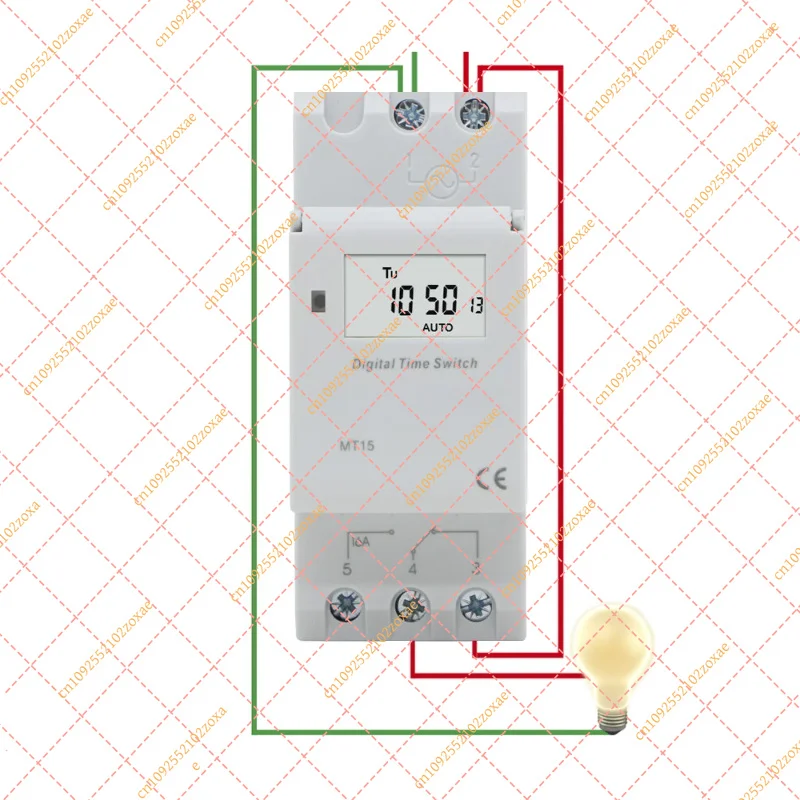Multi Voltage Rail Type Weekly Cycle Timer Relay Programmable Electronic Timing Controller For Automation Control