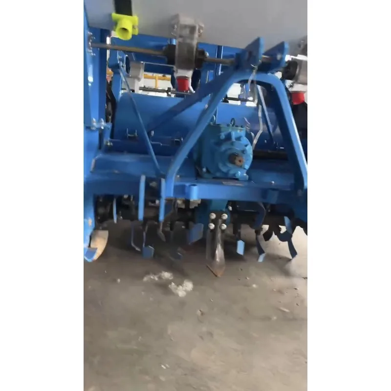 High Efficiency Motor-Powered Potato Planter / High Productivity Seeder with Gearbox / 2 Row Attachment for Small Farms