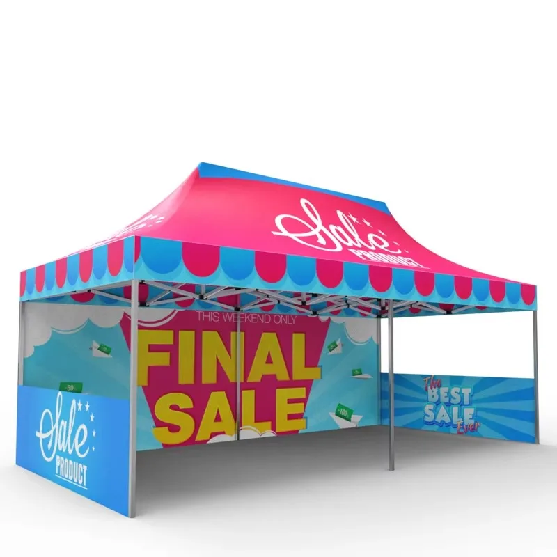 Trade Show Folding Aluminum Frame Custom Print Pop up Canopy Gazebo Awning Shelter Marquee Outdoor Tents