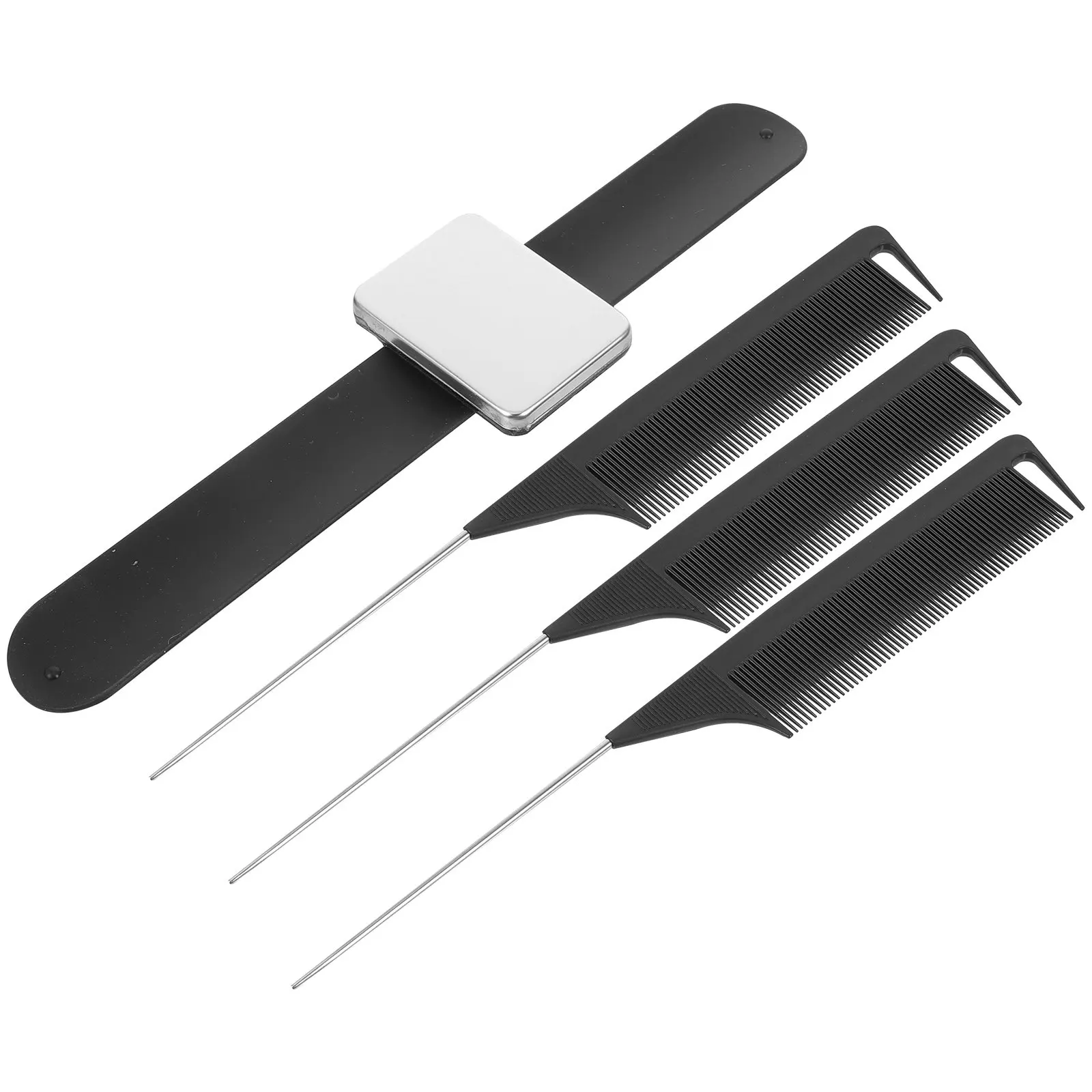 

Magnetic Pin Holder Set Lightweight Portable Wristband for Hair Stylist Sewing Pins Cushion Bracelet Rubber Magnet ABS Steel