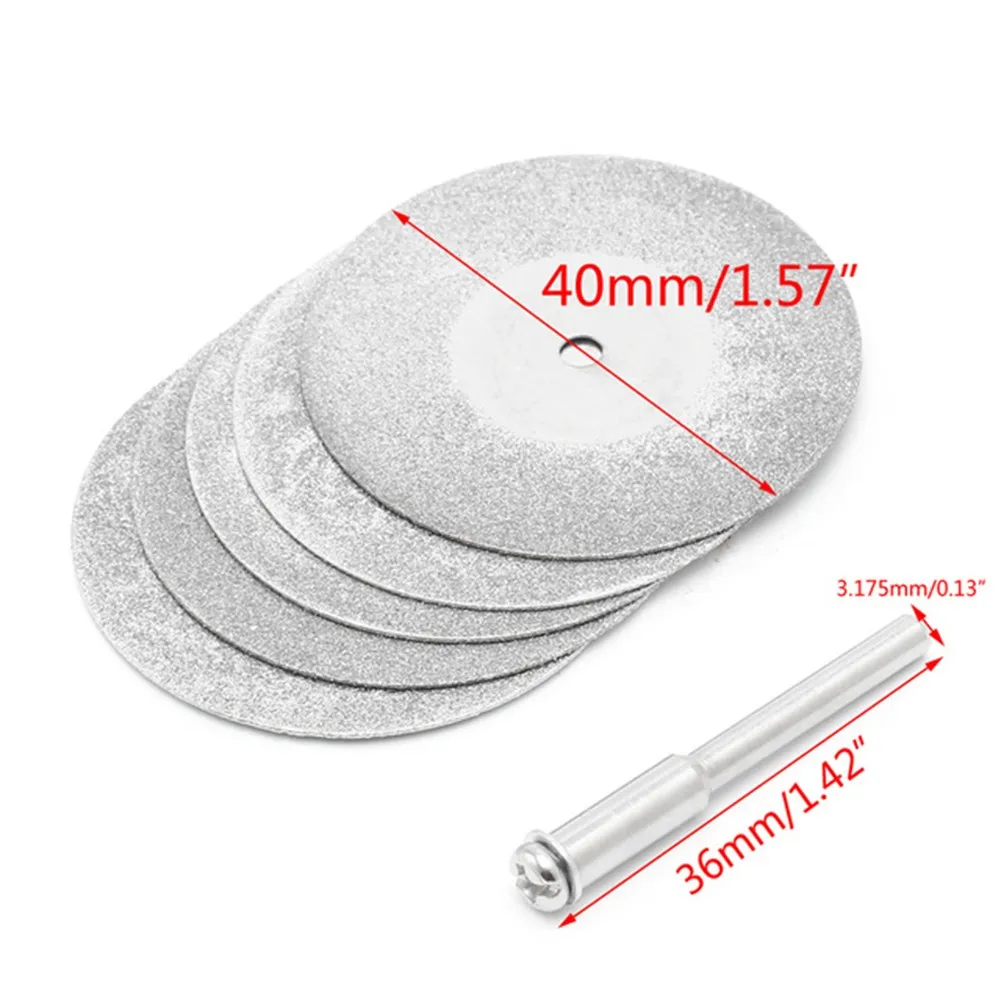 

Blade Cutter Wheel Cutting Disc Mandrel Rotary Jewelry Making Replacement Accessories Grinding Carving Diamond