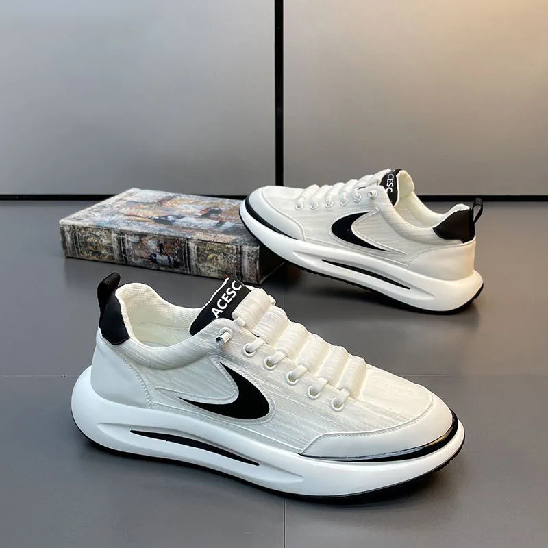 Brand Men's Sneakers Mesh Breathable Running Shoes for Men Outdoor Platform Casual Sports Shoes Luxury Designer Tenis Masculino