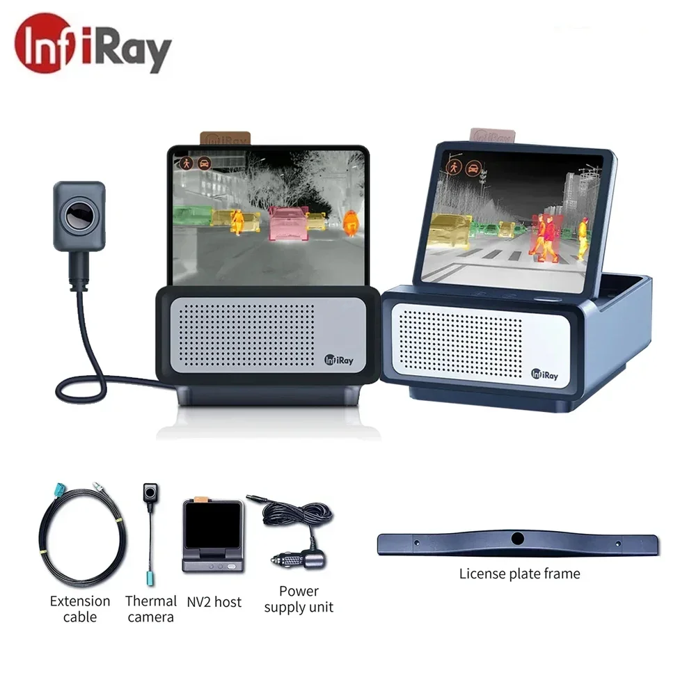 NEW NV2 Automotive Thermal Camera Night Vision Car Pedestrian Animal Vehicle Warning Infrared Thermal Imager Driving Camera