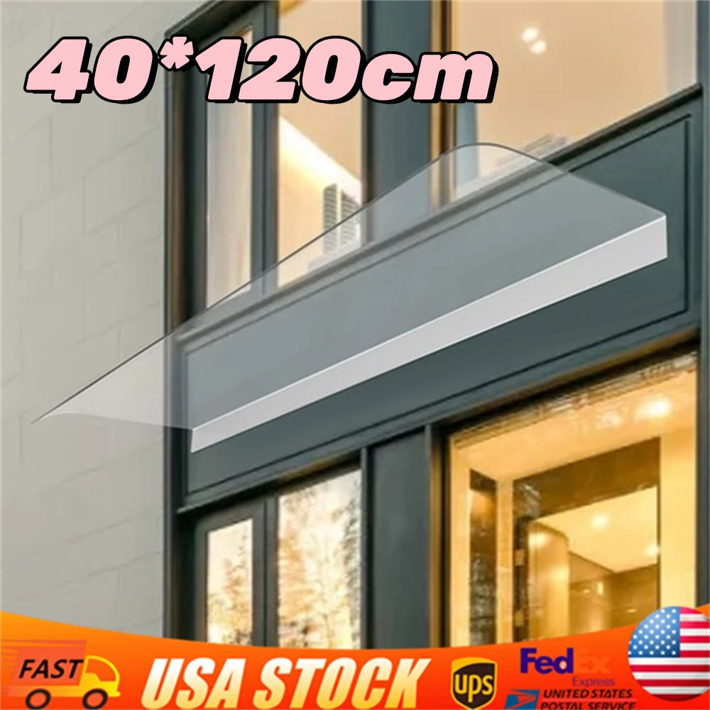 

Прозрачный дверной навес, самоочищающийся навес от дождя для окна, устойчивый к ультрафиолетовому излучению навес для тента для крыльца, вход на открытом воздухе