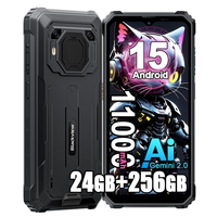 Blackview BV6200 Plus Rugged Smartphone Octa Core T606,8GB + 256GB, Android 15 Outdoor Mobile Phone, 6.56 Inch 90Hz,11000mAh