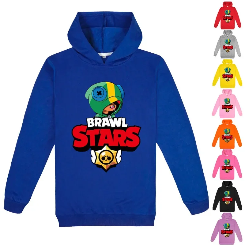 Cartoon Printing Children's Wear Hooded Pullover Sweatshirt Casual Style Unisex Sweatshirt For Boys Girls