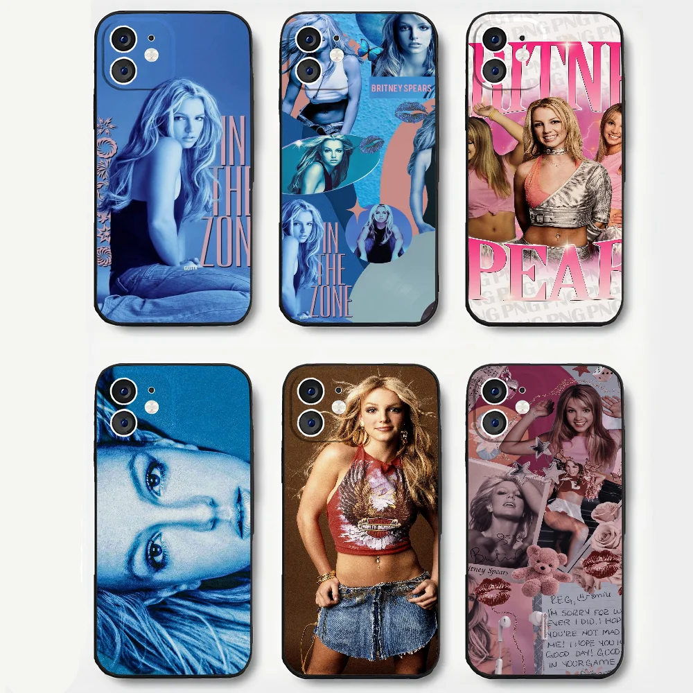 Britney Jean Spears Singer Phone Case For IPhone 16 15 14 13 Pro Max 11 12 Mini 2022 Black Silicone Cover