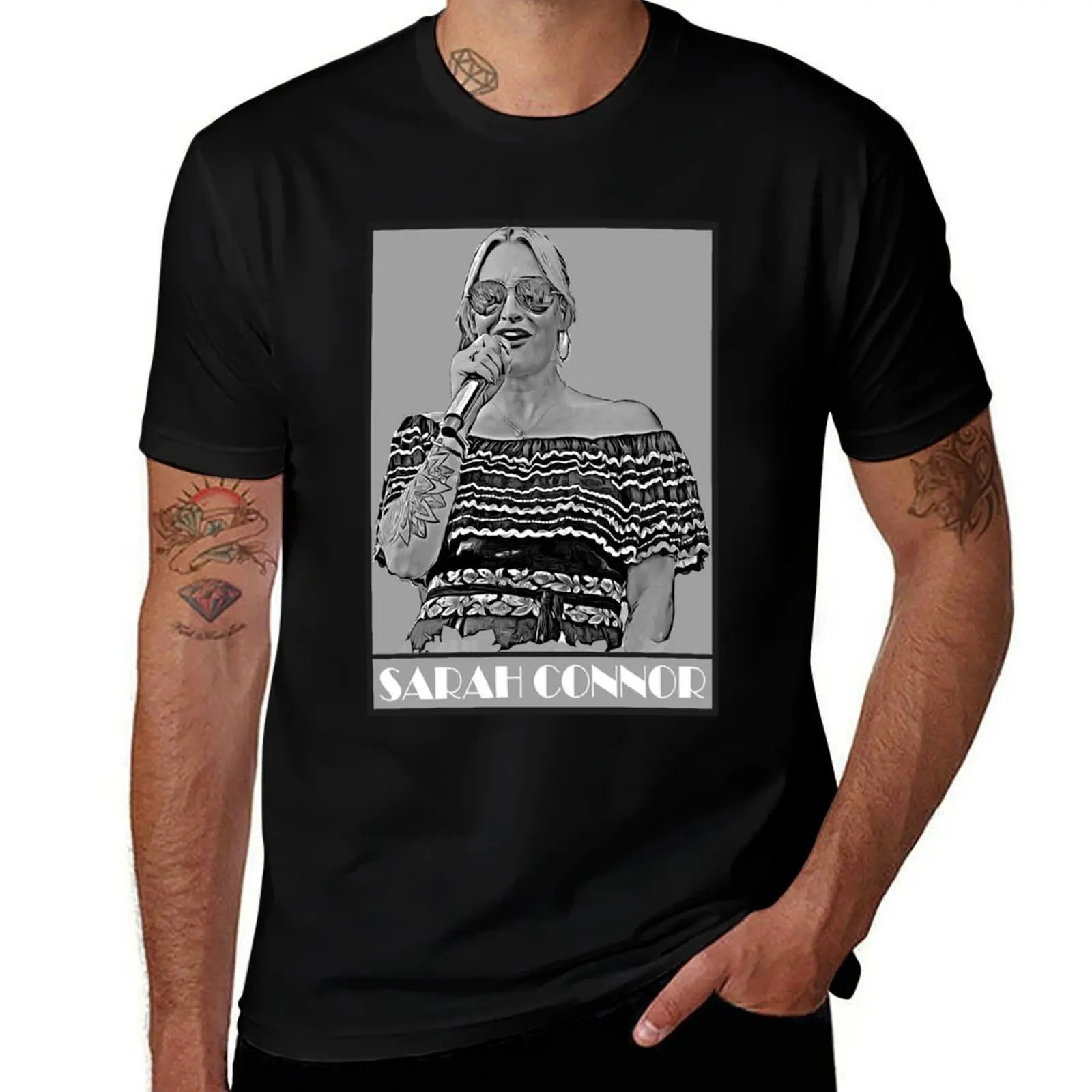 Sarah connor cute T-Shirt Soft Anti-Shrink Cotton Tee T-Shirt