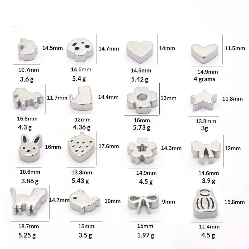 3Pcs Stainless Steel Cute Shaped Spacer Beads Polished Long Shine For Matcha Sifting Beads - Japanese Tea Ceremony Tool