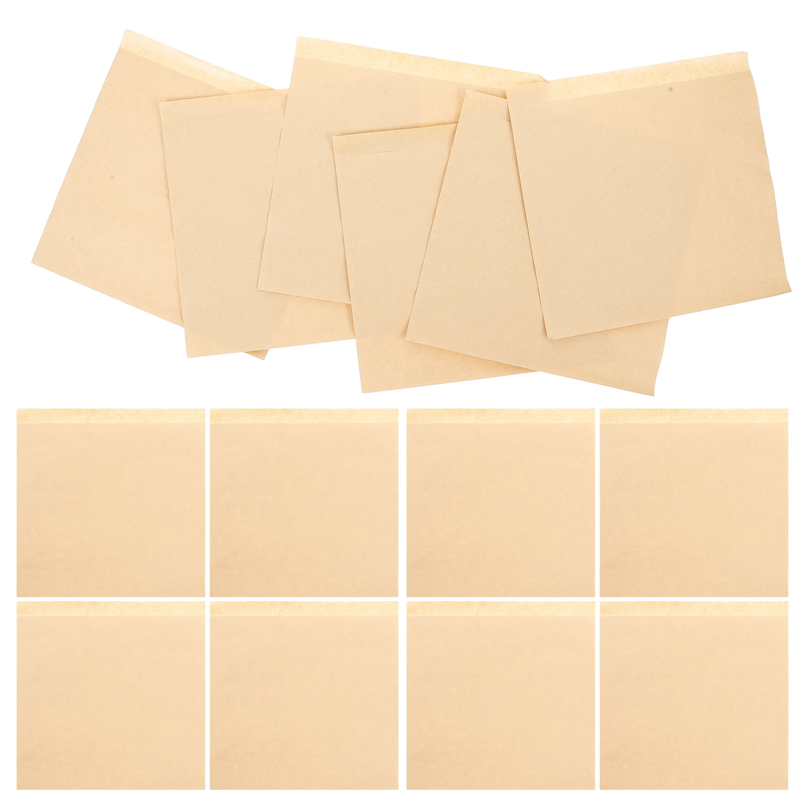

100pcs Bags Paper Lunch Bags Disposable S wich C ies Cookies Pouch Pouches Kraft Paper LShaped Storage
