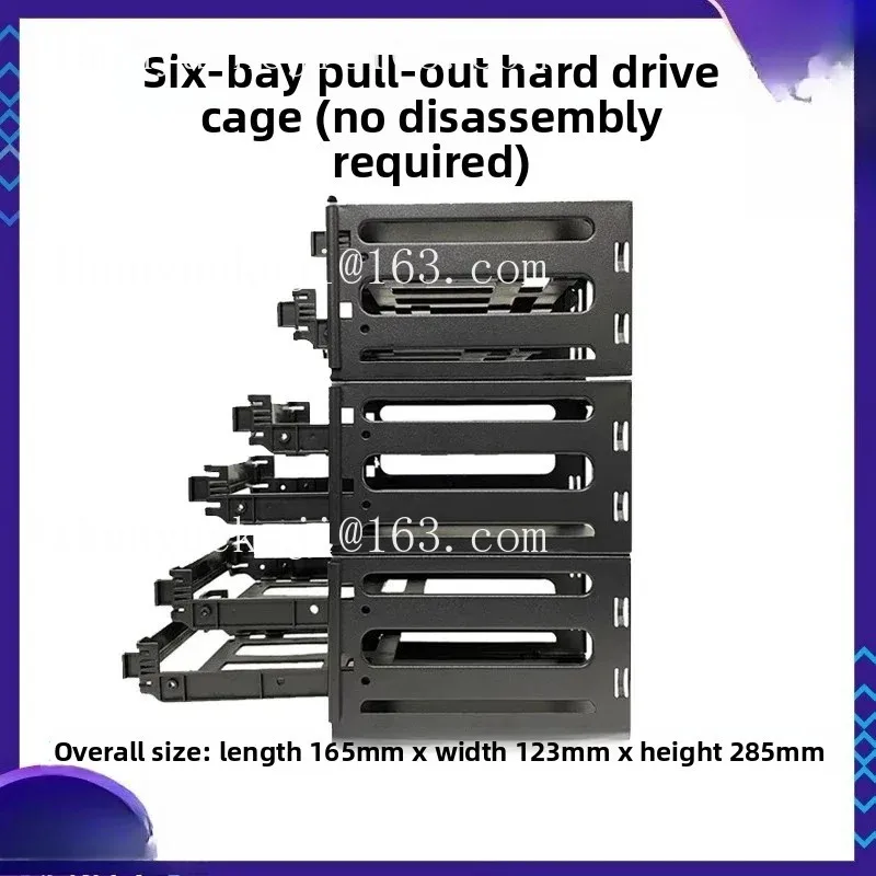 6-drive Hard Drive Cage 2 3 4 5 8-tier Hard Drive Bracket 3.5-inch Mechanical Hard Drive Cage Non-removable SSD Bays