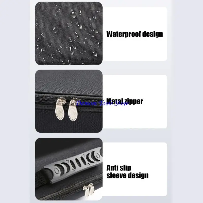 

57BE Черная сумка-органайзер для кабелей EV с огнестойкими и водонепроницаемыми свойствами, чехол для переноски с держателем