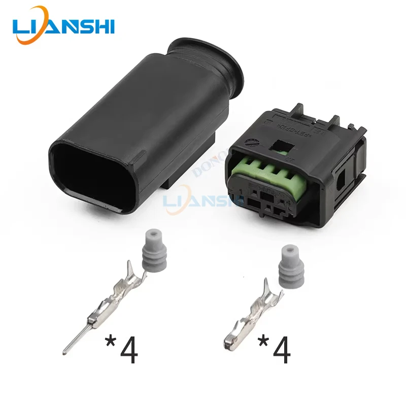 1-967640-1/1-967584-3 Car throttle, motorcycle taillight, turn signal, 4-hole wiring harness plug