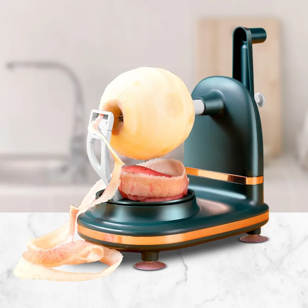 Plastic Hand Crank Fruit Peeler Maunal Rotating Peeling Machine with Suction Cup Labor-saving Automatic Peeler Potato