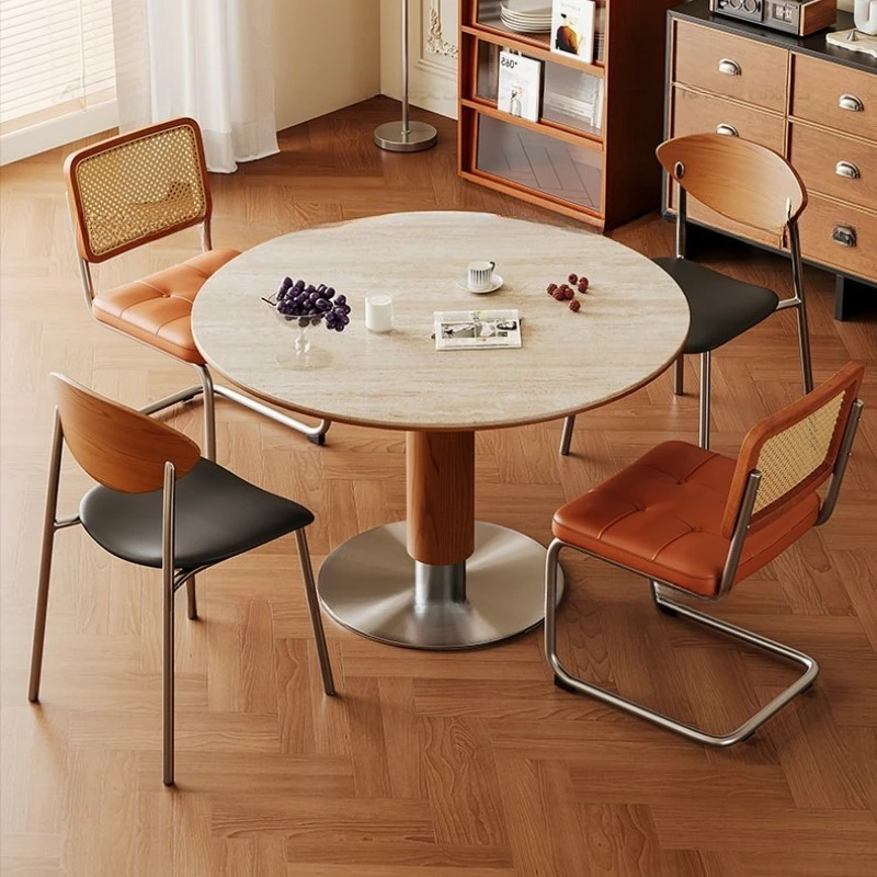 Living Room Space Saving Dining Table Wood Round Chairs Salon Dining Table Modern Corner Mesas De Comedor Living Room Furniture