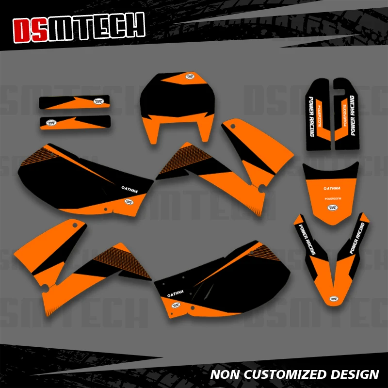 

DSMTECH для KTM LC4 640 Enduro 1999 2000 2001 2002 2003 2004 2005-2007 графические наклейки наклейки фон мотоцикла 001