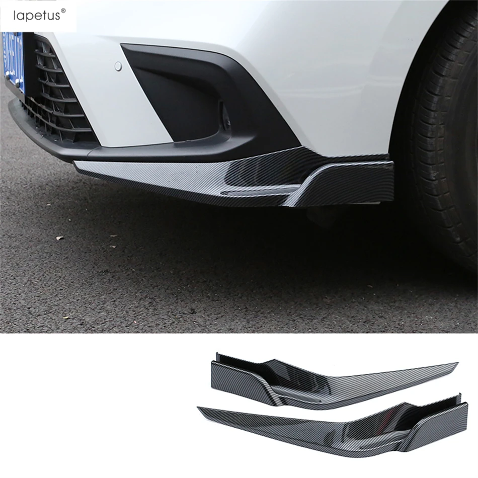 

Front Rear Bumper Corner Guard Protector Cover Trim For Honda Civic 11th 2022-2024 Carbon Fiber / Black Accessories Exterior Kit