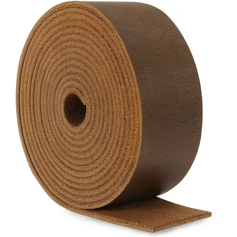 2er-Pack 2 mm dickes, kopfloses Crazy-Horse-Lederband, verschiedene Größen, DIY-Lederband, handgefertigter Taillengürtel, Schulterriemen – Detail 6