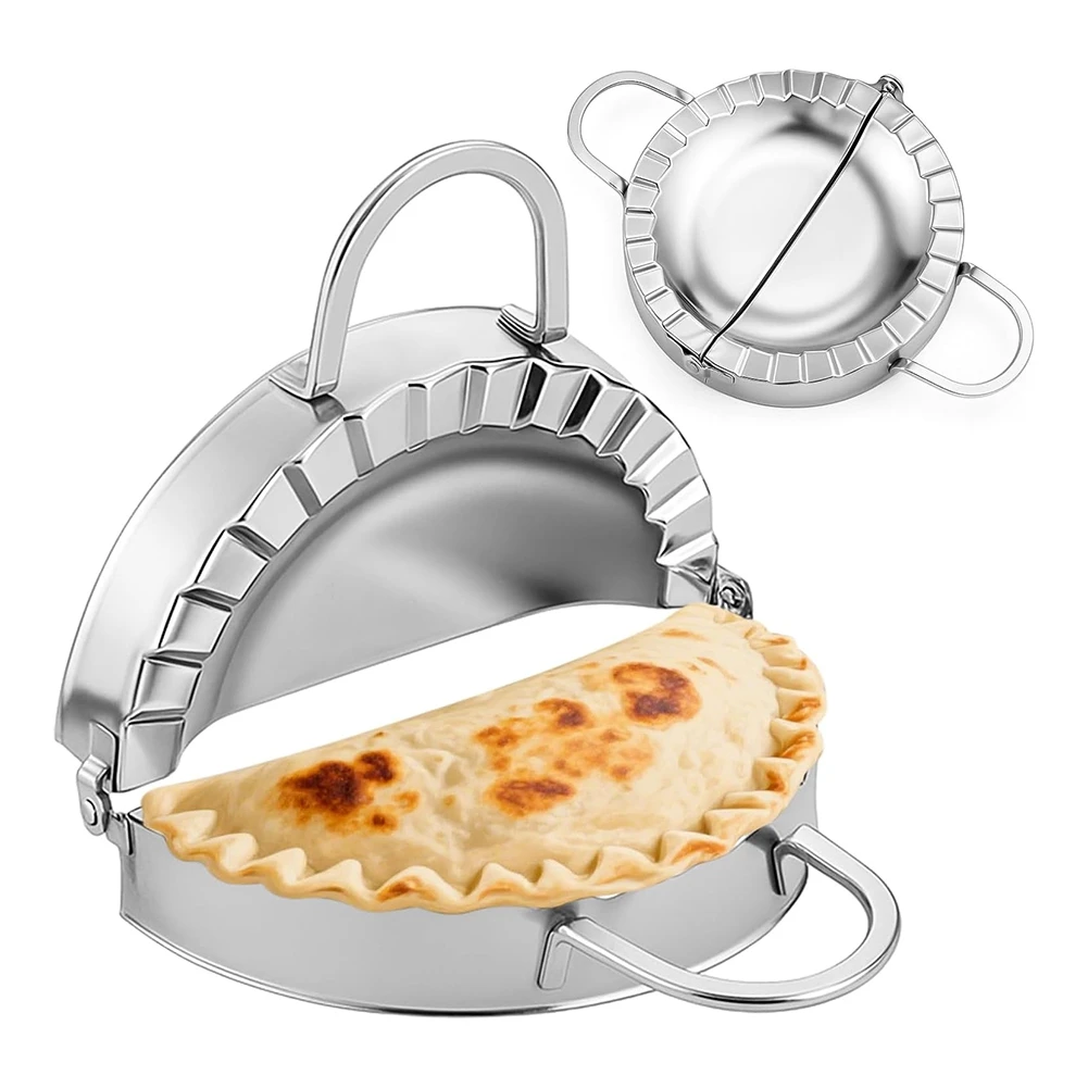Stainless Steel Crimper-Tacos Tortilla Maker for Burritos,Tacos,Quesadillas,Dumplings-Mess Free Cooking