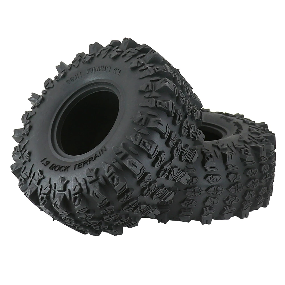 4 stücke 1,9 Zoll Gummi Reifen 118*45mm Für 1/10 Rc Crawler Auto Traxxas Trx4 Axial Scx10 Wraith Wrangler Rc4wd Yikong Rgt 1,9 Rad