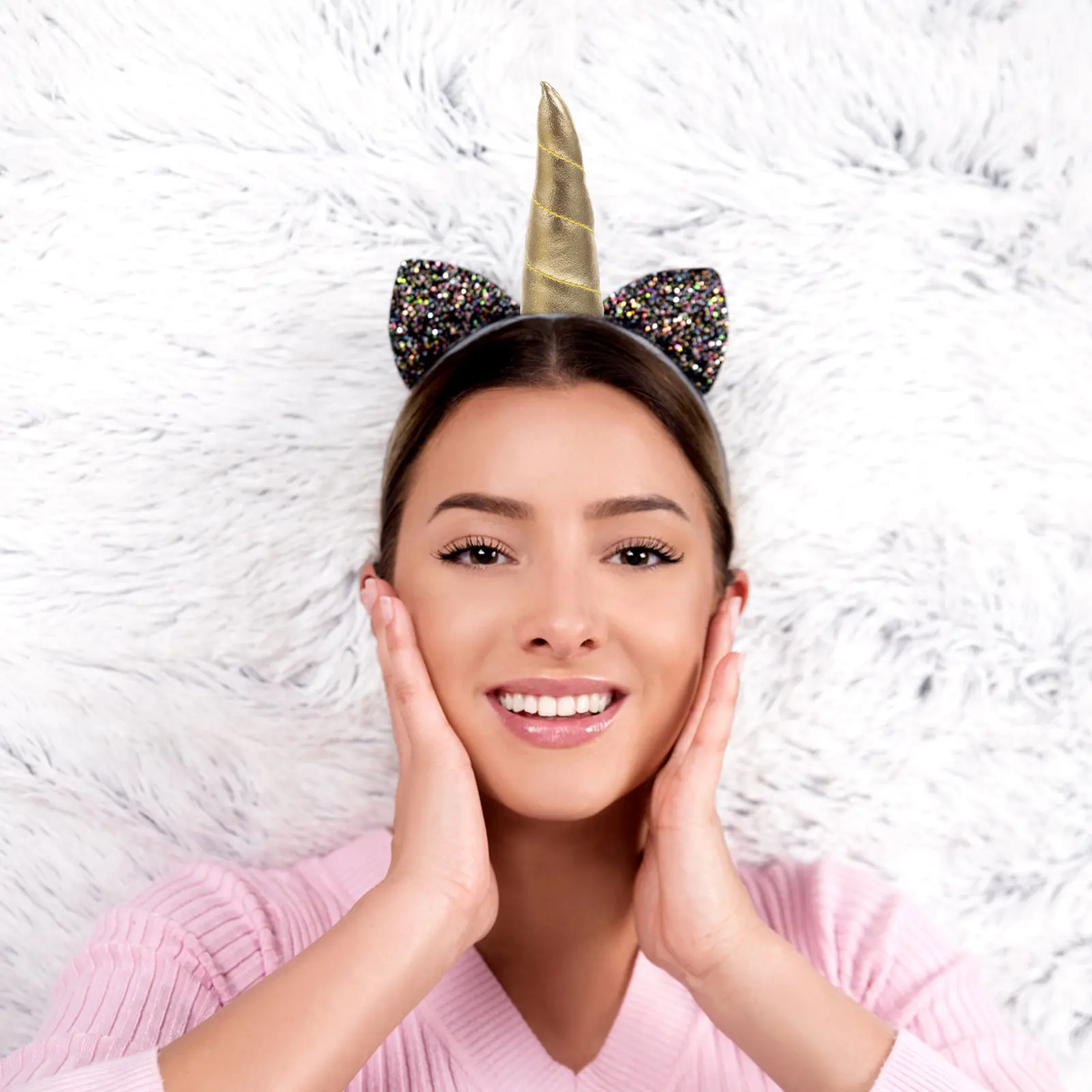 

10 Pcs Unicorn Horn Headdress Hair Clip Decor DIY Decorations Fake Horns Cosplay Handmade Accessories