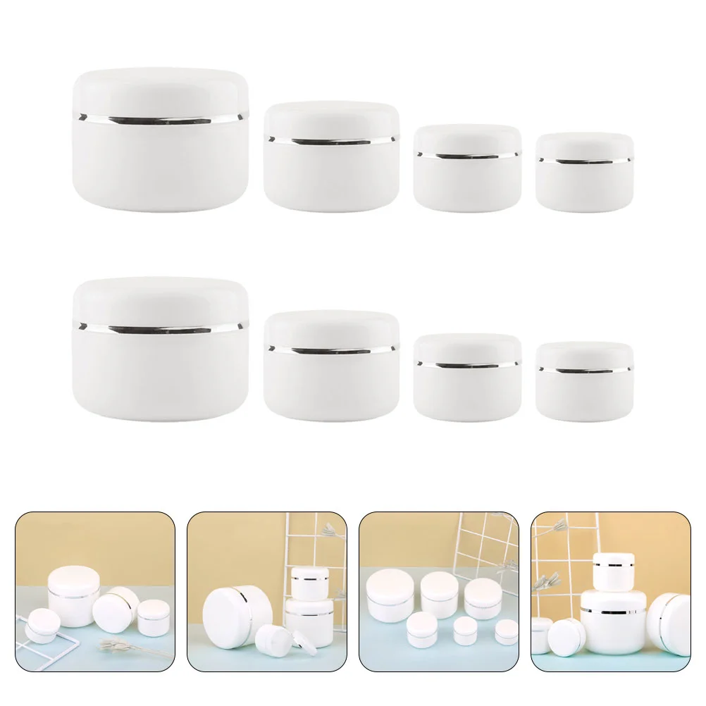 

Airless 50ml Face Cream Bottles Empty Lotion Containers Travel Simple Design Leakproof Safe Open Lasting Storage