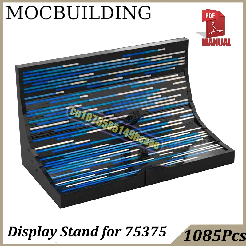 

Vertical Display Stand for MOC-75375 Blocks MOC Building Block Construction Toys Space Movie Vehicle Bricks Gift Star Scene