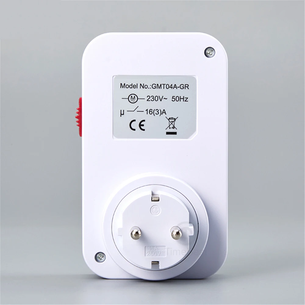 230VAC 3500W 16A Mechanical Timer 24 Hour Cyclic Timer Switch Kitchen Timer Outlet Loop Universal Timing Socket UK EU CN US Plug