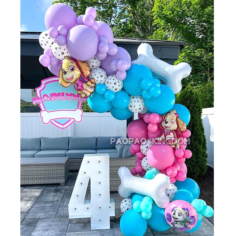 PAW Patrol Balloon Garland Arch Kit Party Decorations PAW Patrol Birthday Party Dog Balloon Kids Gifts Toys