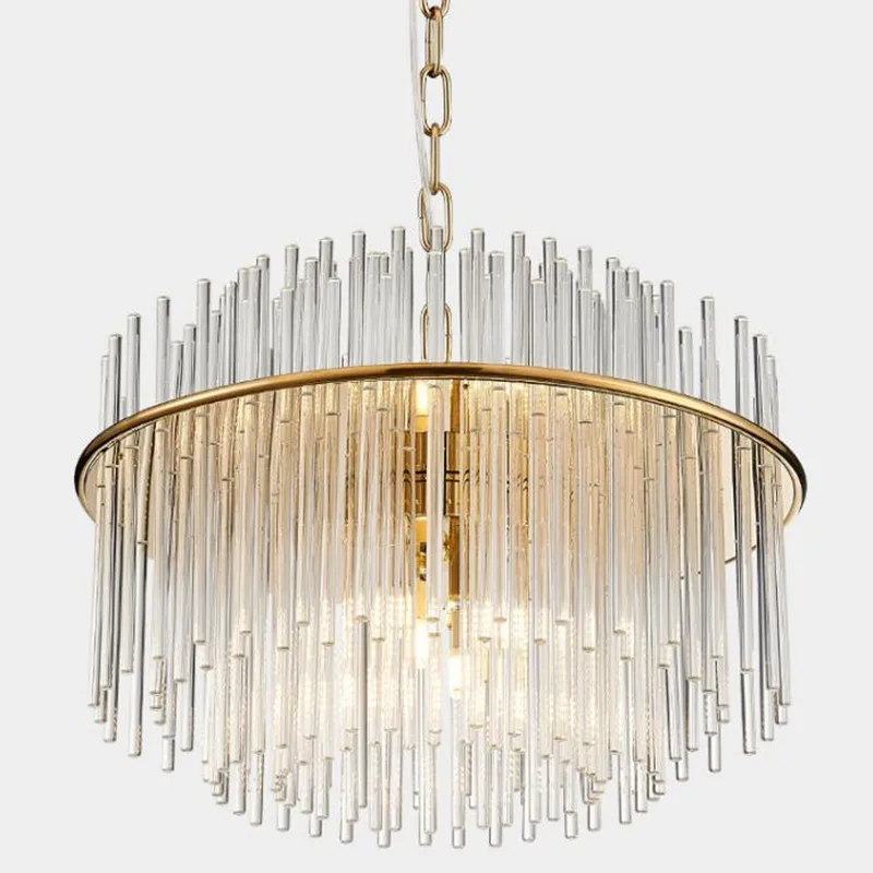 

LED Gold Silver Chrome Crystal Round Oval Designer Chandelier Lighting Lustre Suspension Luminaire Lampen For Foyer Dinning Room