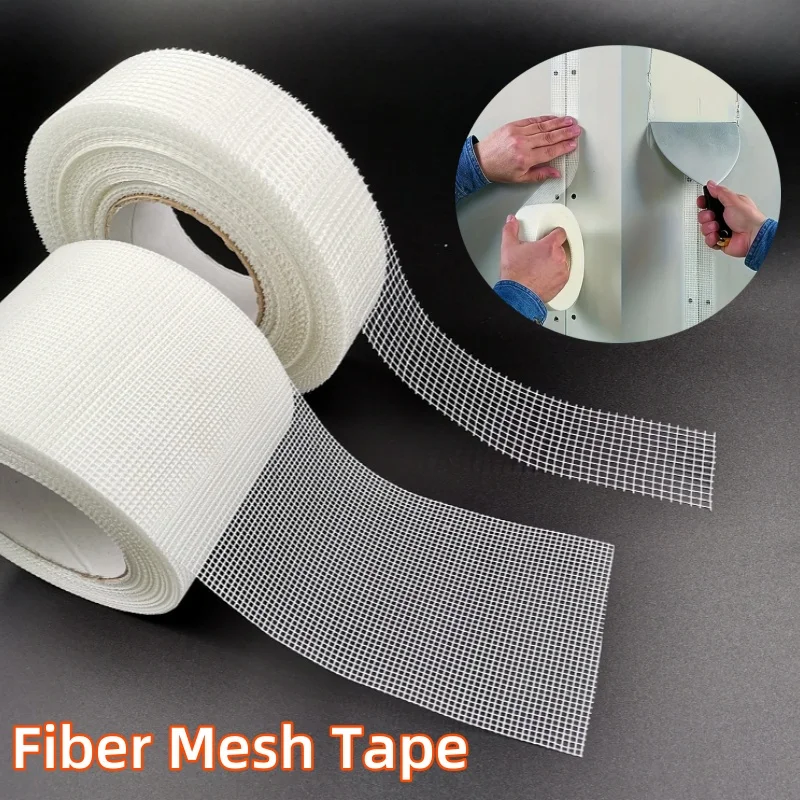 30 Meters Strong Self-adhesive Fixed Mesh Tape Gypsum Board Wall Protection Encrypted Seam Mesh Belt Encrypted Anti-cracking Clo