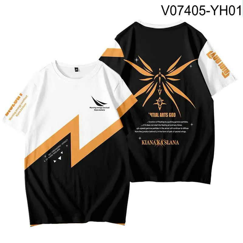 

GAME Honkai Impact 3 3D Printing T-shirt Summer Fashion Round Neck Short Sleeve Popular Streetwear Plus Size