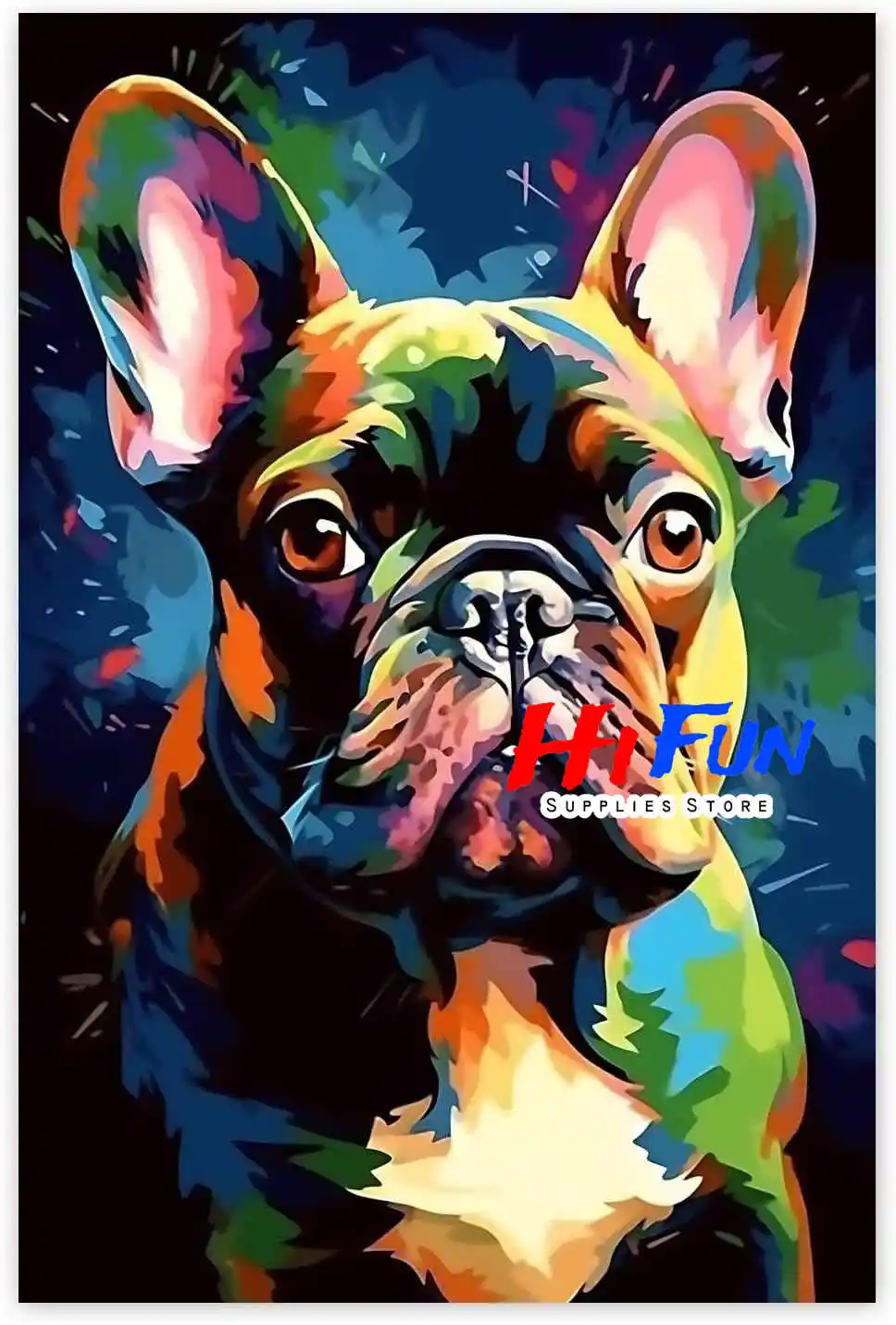 5D フレンチブルドッグ子犬 ダイヤモンドアート 30x40cm