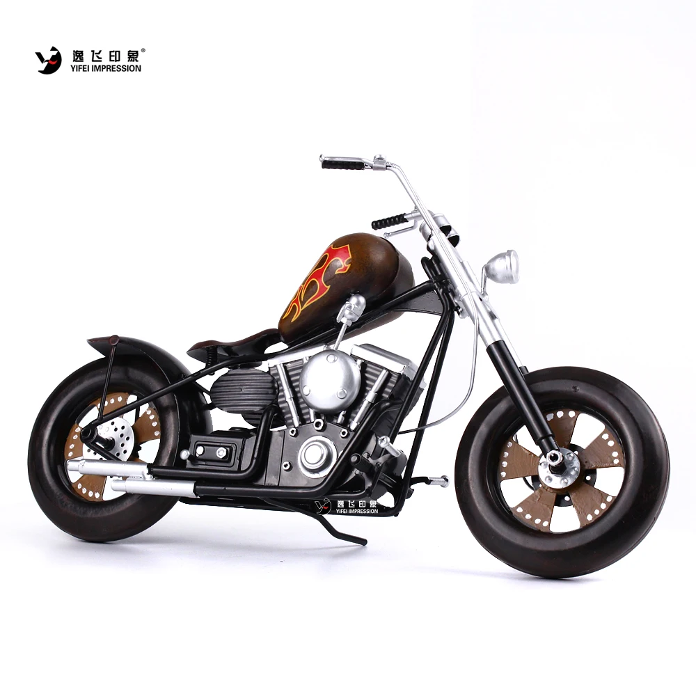 Home Retro Motorcycle Models Furnishings Ironwork Handicrafts Decorations Boy Gifts