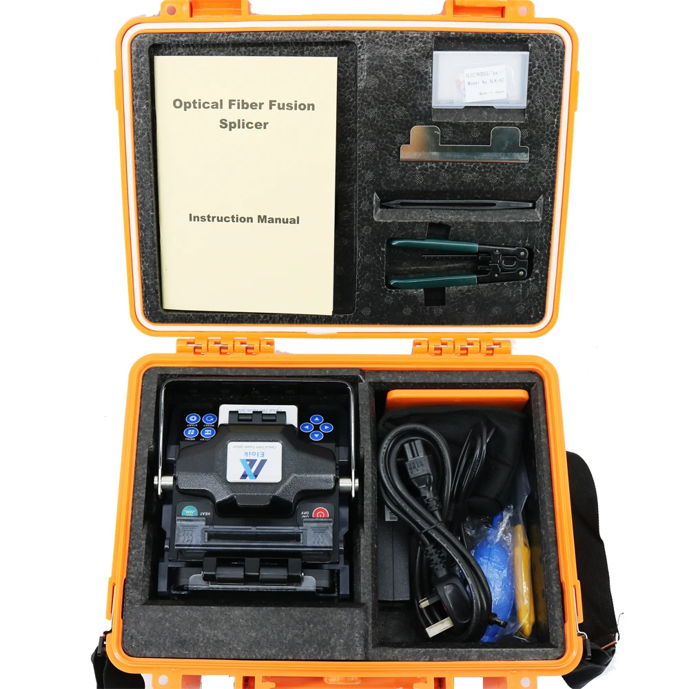 Newest Eloik ALK-88 Fiber Optic Splicing Machine Fusion Splicer Fusionadora de Fibra Optica Welding Splicing Machine