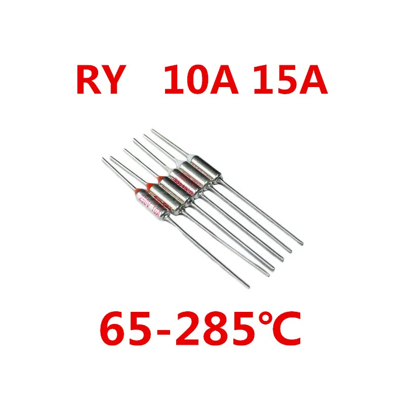 RY Thermal Cutoff TF 65-285 degree Thermal-Links 10A 15A 250V Temperature Fuse For Electric Rice Cooker x 100PCS