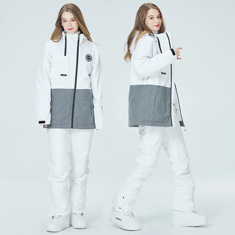 New snowboard and double board men's and women's winter outdoor warm and thick ski suit set Ski outfit women Ski suit